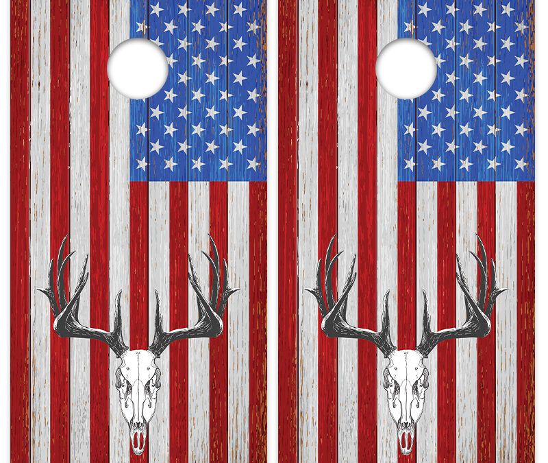 Buck Flag Distressed