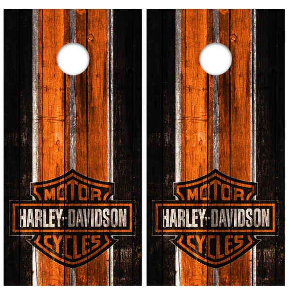 Harley Davidson Cornhole Wrap