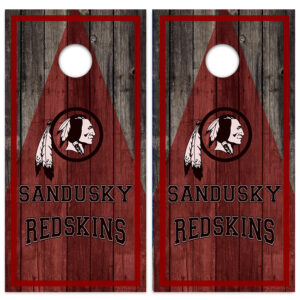 Sandusky Redskins Cornhole Wrap