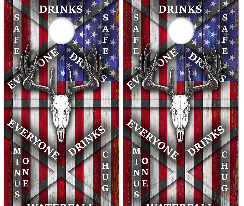 Deer Skull Flag Drinking Game