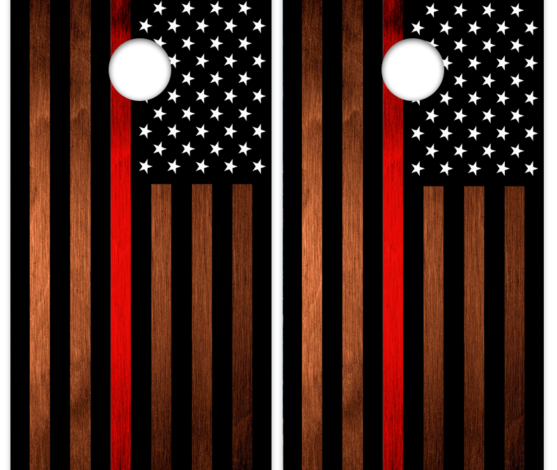Red Line Burnt Wood