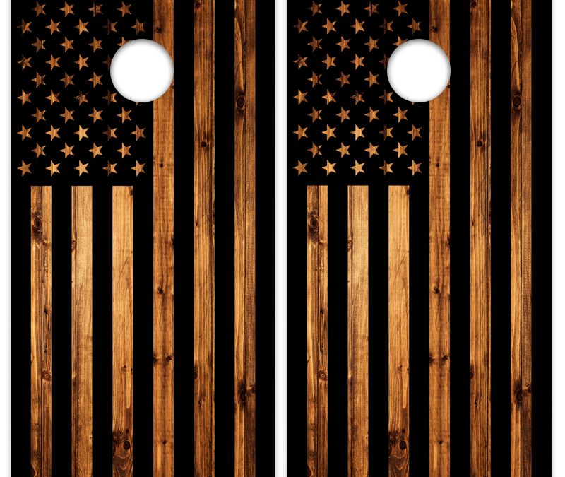 US Flag Black