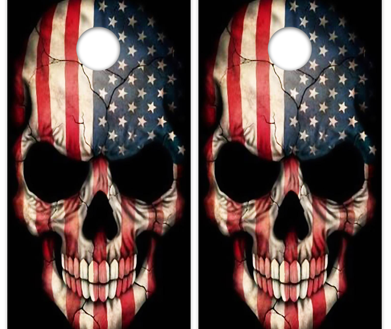 American Flag Skull