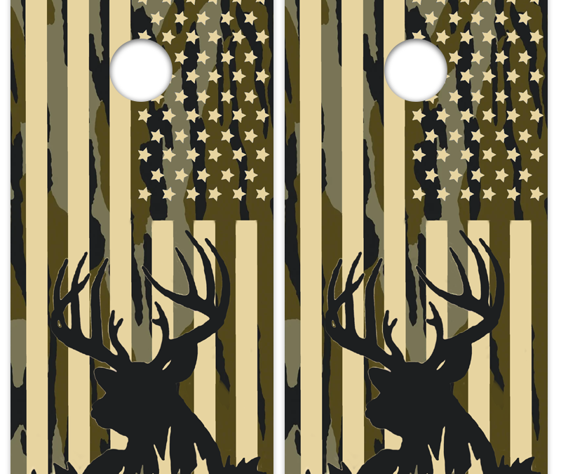 Deer Flag Mossy Oak Camo