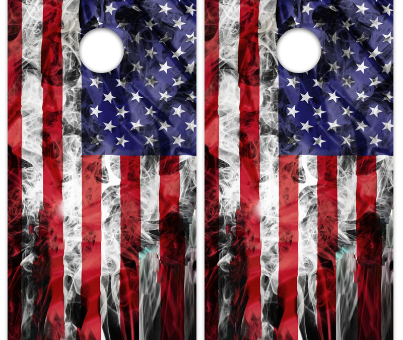 US Flag Smoky