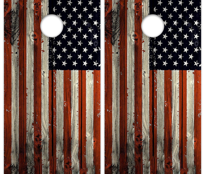 US Flag Very Rustic